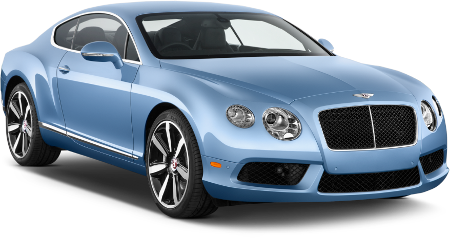 Blue Bentley Continental GT Luxury Car