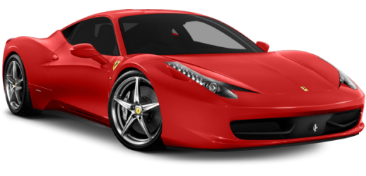 Red Ferrari Car